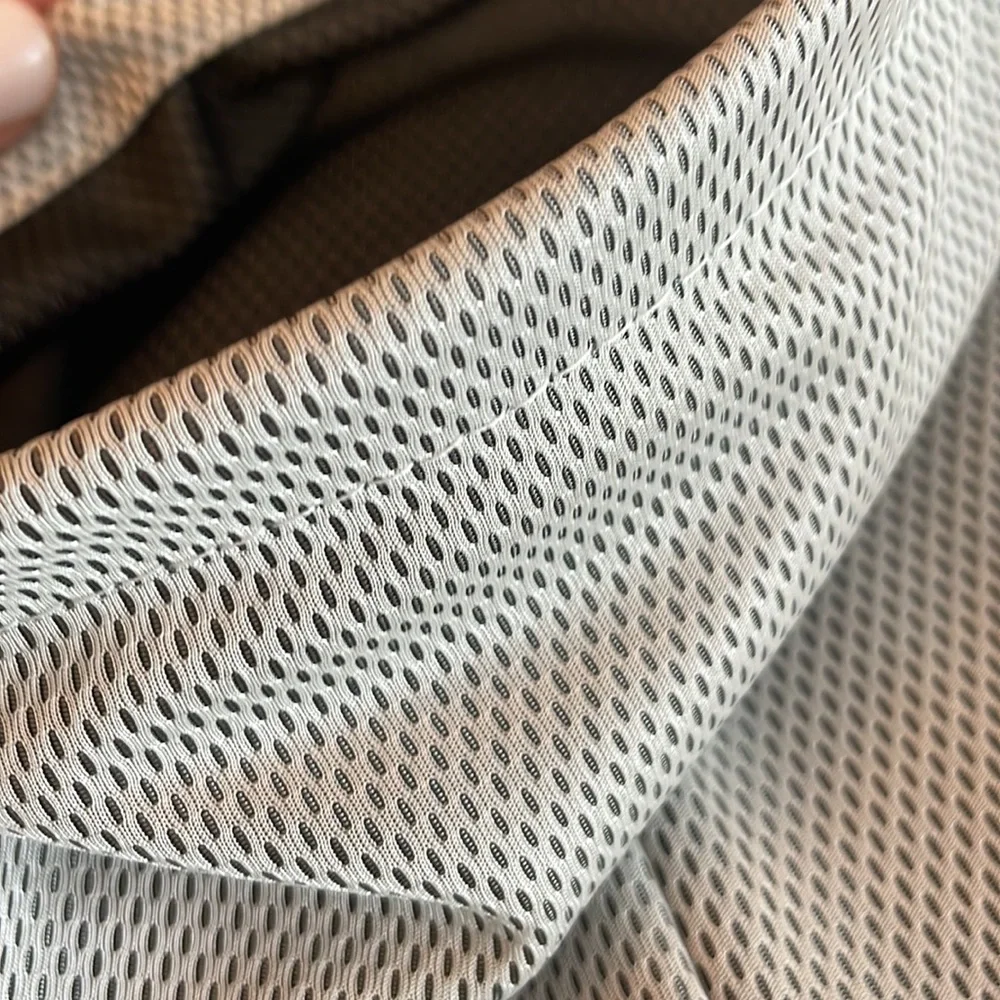 CHANEL Gray and White Mesh Drawstring Dust Bags - Pair